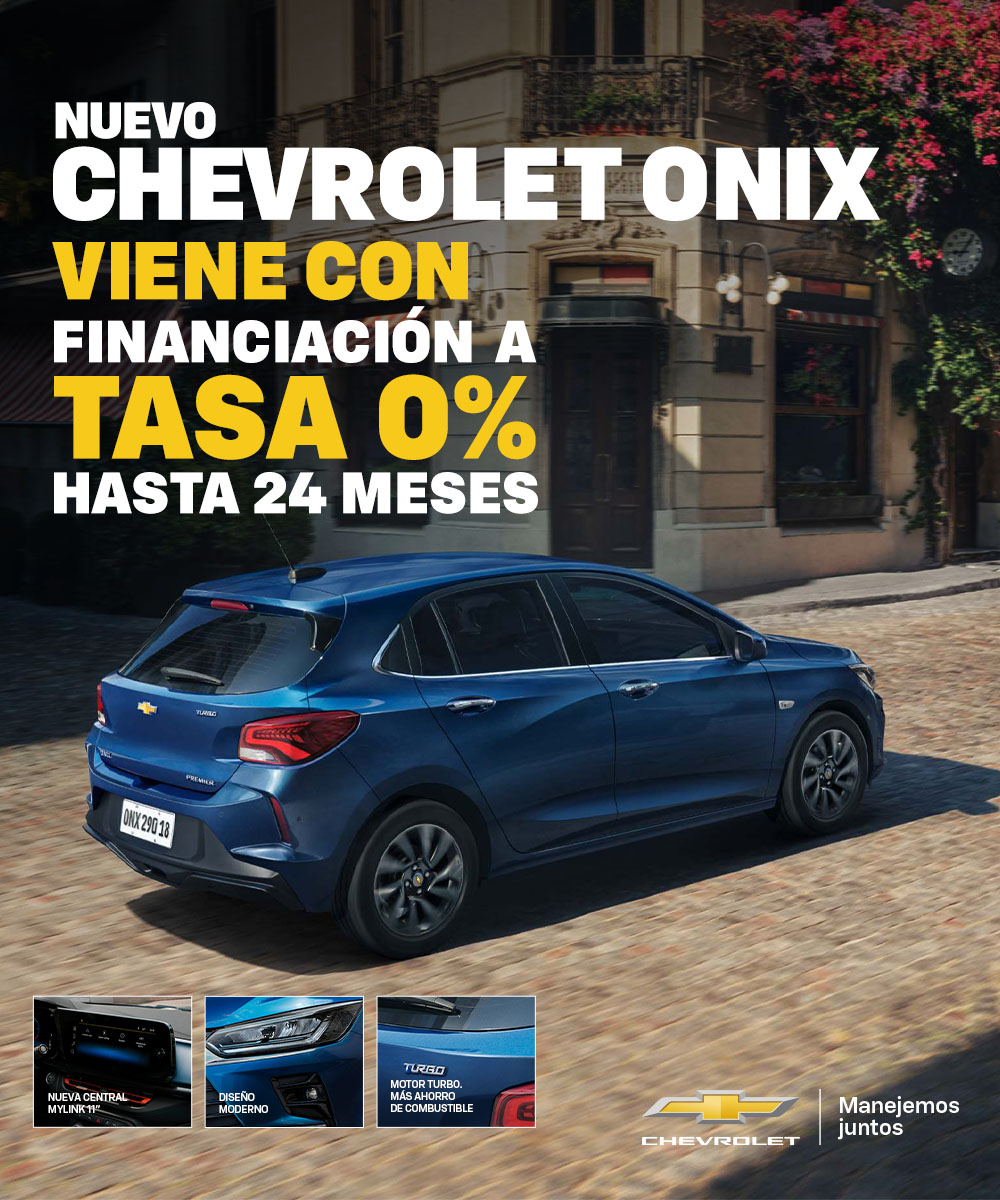 Chevrolet Onix con promoción de financiamiento a Tasa ideal