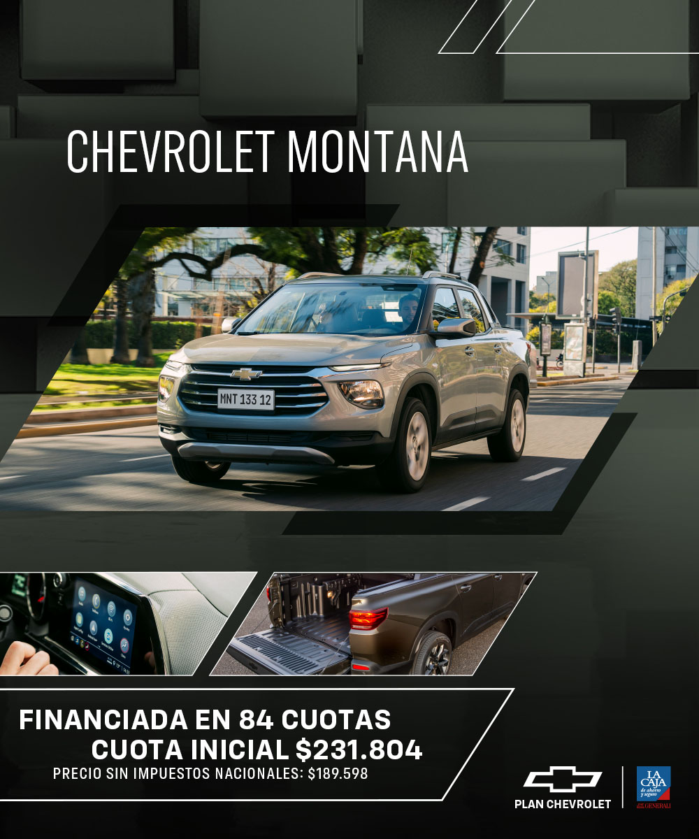 Accedé a tu Chevrolet Montana financiada en 84 cuotas